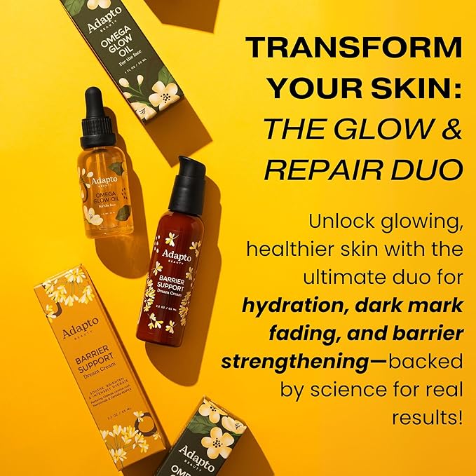 Omega Glow Face Oil – Dark Spot Corrector, Anti-Aging Oil with Omega Fatty Acids & Antioxidants, Enhances Skin Tone & Nourishes Skin Barrier for Radiant, Glowing Skin