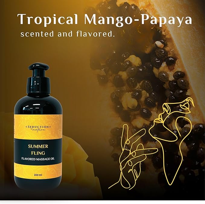 SbN - Tropical Scent Massage Oil for Muscle Relief & Relaxation - Sustainable, GMO-Free Formula with Natural Aromatherapy Scents