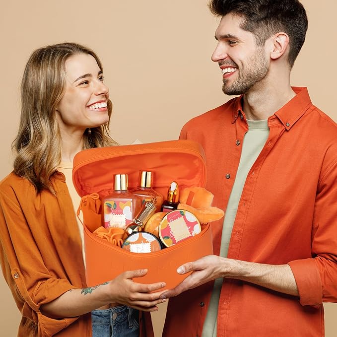 Mother's Day Gift for Mom - Luxury 19-Piece Tropical Spa Gift Set for Women, Bath & Body Care Kit with Shower Gel, Makeup Bag | Christmas, Valentine's, Birthday, Relaxation Gift for All Occasions