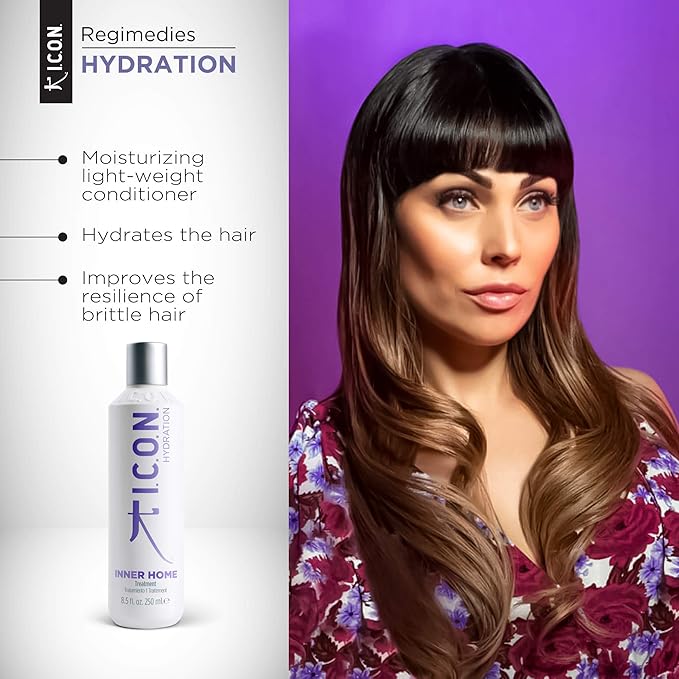 I.C.O.N. Inner Moisturizing Treatment Mask, Rinse-out Cream for Dry, Brittle & Chemically Treated Hair, 8.5 oz