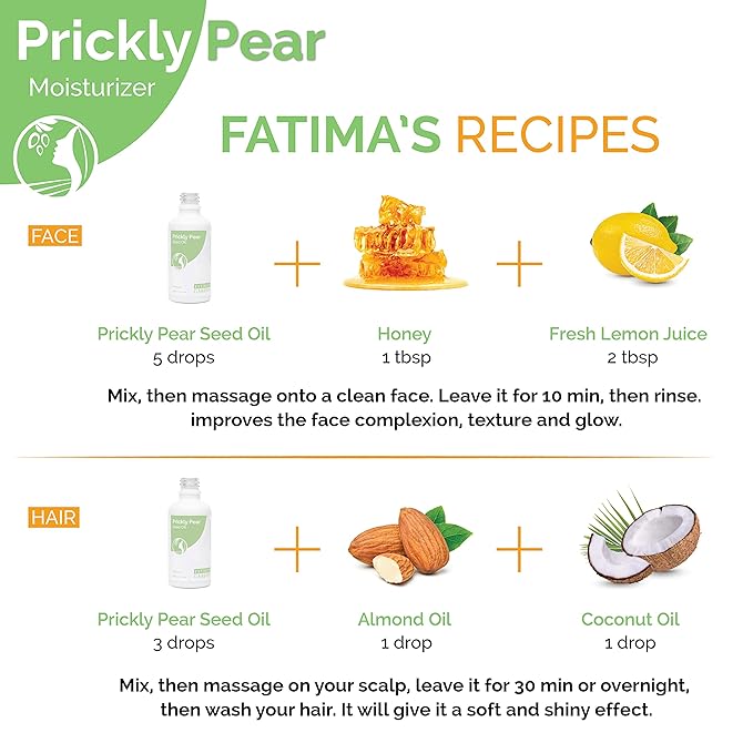 Fatima's Garden Prickly Pear Seed Oil - Organic Anti-Aging Serum, 50ml