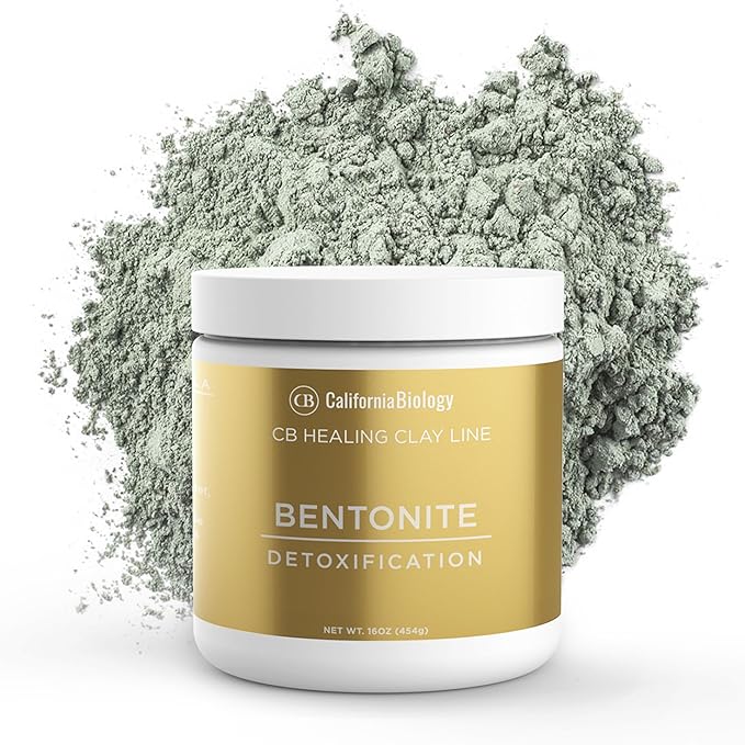 CB Calcium Bentonite - Indian Healing Clay 16oz - Deep Pore Cleansing & Maximum Detoxification Formula - Facial and Body Mud Mask - Living Clay - We are THE Source!