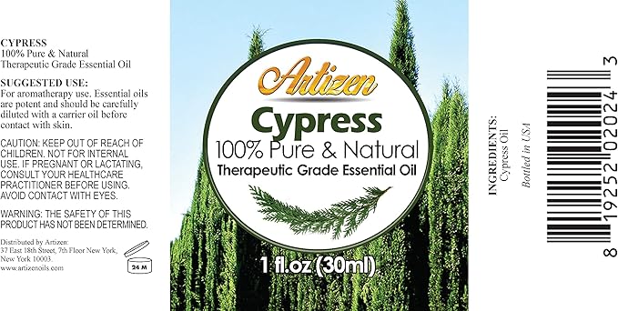 Artizen 30ml Oils - Cypress Essential Oil - 1 Fluid Ounce