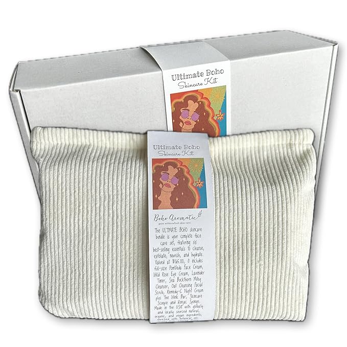 Natural Skincare Gift Set for Women β Hydrating Face Cleanser, Moisturizer & Eye Cream β Clean Beauty Facial Kit with Botanical Ingredients β Perfect Self Care or Birthday Gift by Boho Aromatic