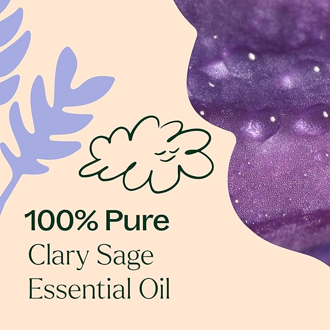 Plant Therapy Clary Sage Essential Oil 100% Pure, Undiluted, Natural Aromatherapy, Therapeutic Grade 10 mL (1/3 oz)