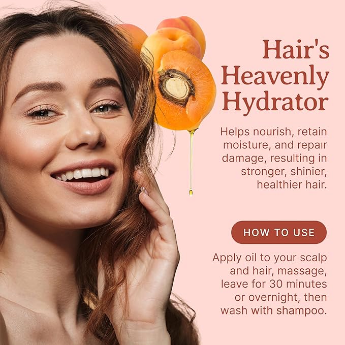 Bella Terra Oils - Organic Apricot Kernel Oil 16 oz - Cold-Pressed Nutritional Wonder, Packed with Antioxidants, Ideal Carrier Oils for Essential Oil Blends