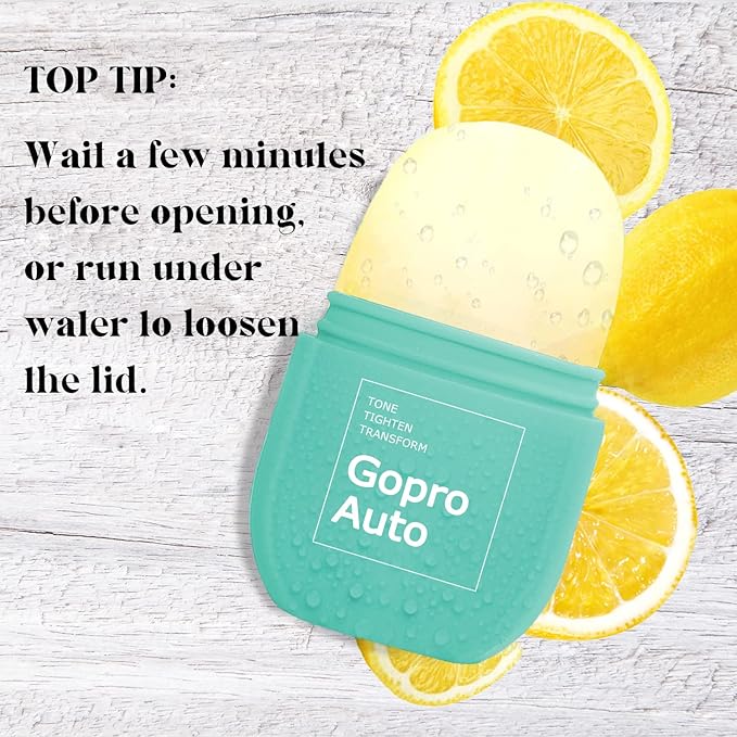 Cube Ice Roller for Face, Ice Facial Roller for Eyes Neck Naturally Tone and Tighten Skin, De-puff Eye Bags, Add a Healthy Glow Cryotherapy Enhance Skin Elasticity (sky blue)