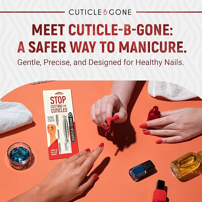 Nail Care Tool, Cuticle Remover Tool with Interchangeable Attachments & Cuticle Oil for Nails, Hydrating Cuticle Oil, Softens Dry Cuticles, Mandarine, 0.27 Fl Oz