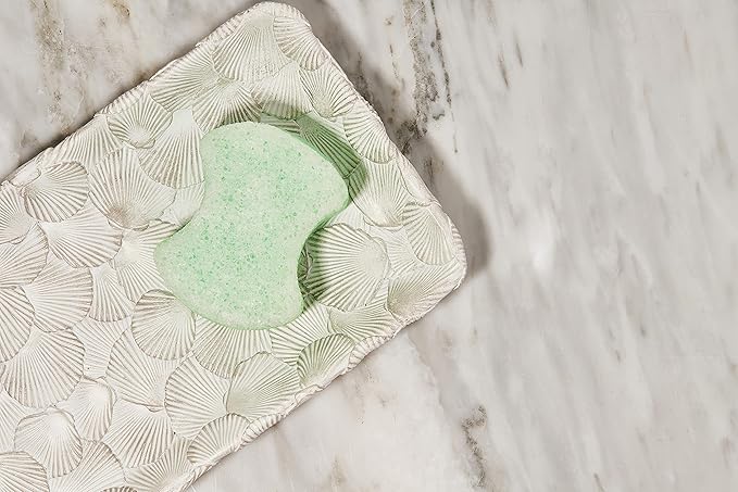 Spongables Pedi Scrub Foot Exfoliating 20+ Wash Sponge, Citron Eucalyptus, 6 Count