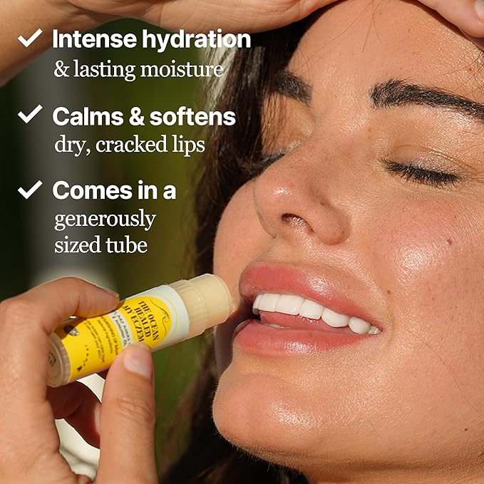 Nourishing & Hydrating Lip Balm - Naturally Soothing Lip Moisturizer for Eczema & Dry Cracked Lips - Moisturizing Lip Care with Mongongo Oil & Manuka Honey (.25 oz)