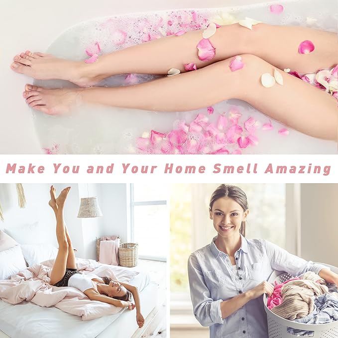 Rose Essential Oil 100ml (3.3 Fl Oz), ESSLUX Aromatherapy Essential Oils for Diffuser, Massage, Soap, Candle Making, Home Fragrance