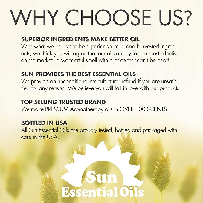 Sun Essentials Oils - 8 oz Eucalyptus Essential Oil with Dropper for Diffuser, Skin, Aromatherapy Massage, Humidifier, Scent for Candle, Lotion & Soap Making at Home, Fragrance for Room