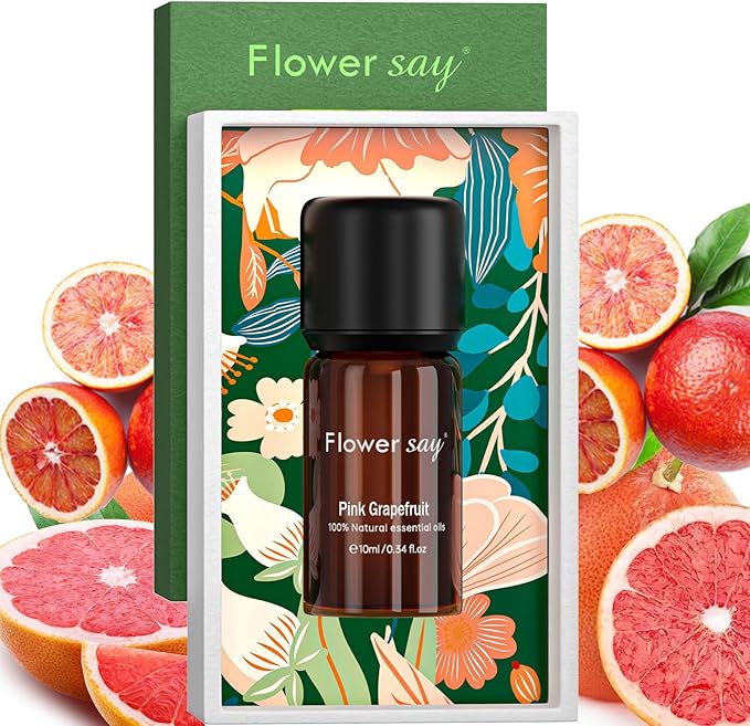 Pink Grapefruit Essential Oil 0.34Oz - 100% Pure Natural MAX Undiluted Premium Therapeutic Grade Essential Oils for Diffuser/Skin Care/Massage/Hair/Toenails