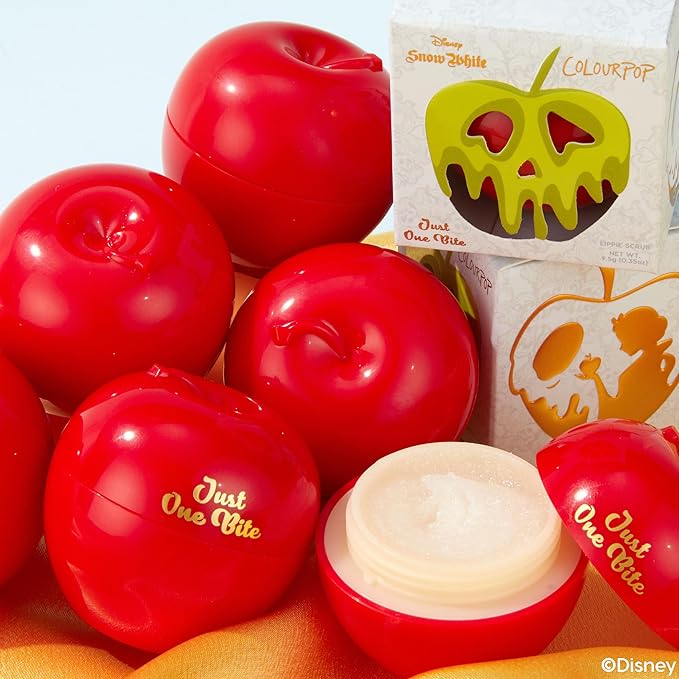 ColourPop x Snow White Apple Lip Scrub - Limited Edition Exfoliating Lip Scrub to Nourish & Soften Skin - Enriched with a Delicious Red Apple Flavor - Just One Bite (0.35 oz)