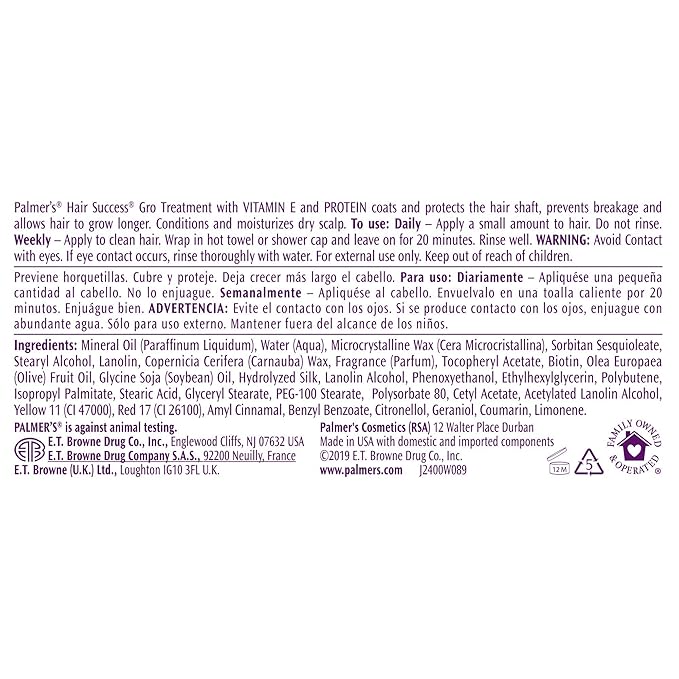 Palmer's Hair Success Gro Treatment with Vitamin E, 3.5 Ounce