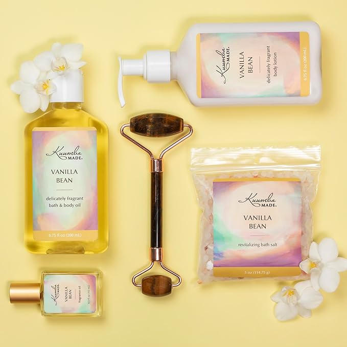 Kuumba Made - Vanilla Bean Body Lotion 6.75 fl oz (200 ml) | Moisturizing Scented Lotion with Dispenser Pump