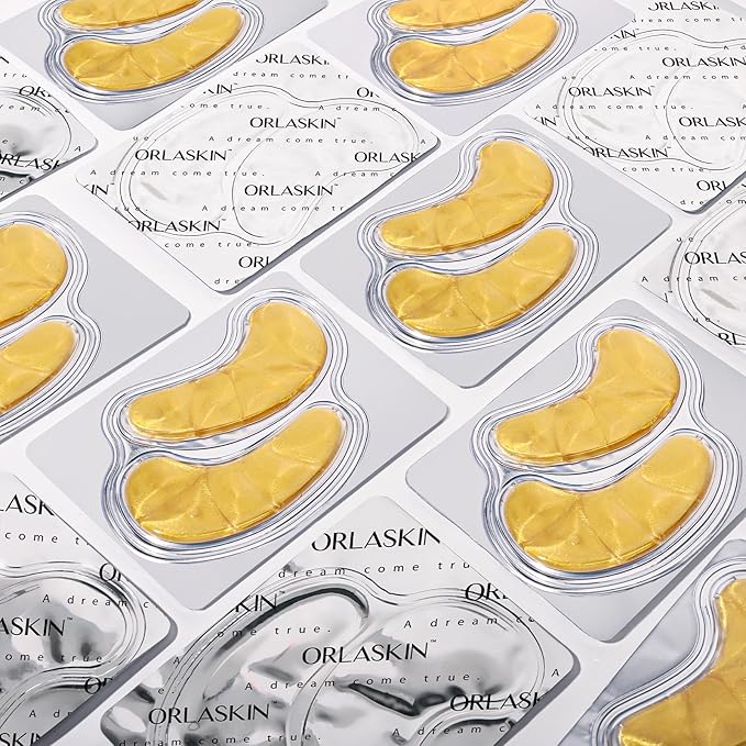 Under Eye Patches,30 Pairs Eye Mask Skin care for Dark Circles, Puffy Eyes, Under eye Bags,Wrinkles,Eye Treatment Skin Care for Men & Women Gift (24K Gold)