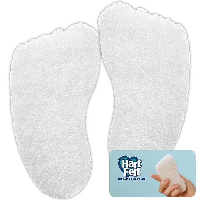 HartFelt Foot Exfoliating Sponge | Chemical-Free Foot Scrubbers for Smooth & Soft Feet | Gentle Sponge Pad for Callus Removal, Dead Skin & Cleansing | Made in USA - 2 Count