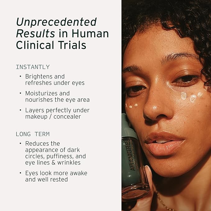 NAD+ Renewing Eye Cream with Retinol - Brightens Dark Circles, De-Puffs, Smooths Lines, Hydrates, & Energizes Under-Eye Area - 15ml