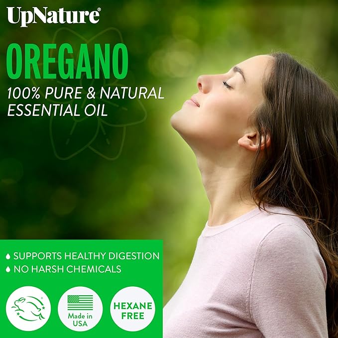 UpNature Oregano Oil - Huge 2oz - 100% Pure Oregano Essential Oil