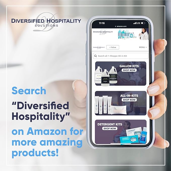 Terra Pure Wild Citrus Toiletries Set | 1-Shoppe Amenities Kit | 1oz Shampoo, Conditioner, Body Wash, Lotion, 1oz Bar Soap | 75 Pieces