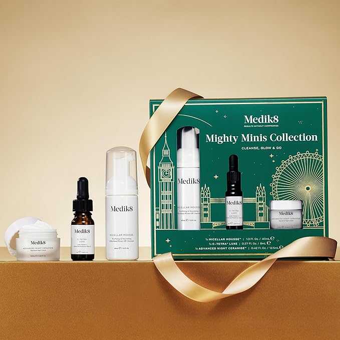 Medik8 Mighty Mini's Collection, 3 pc Travel-Sized Skincare Set
