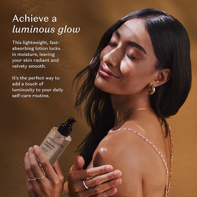 NATIVA SPA O BOTICÁRIO, Acerola Cherry Renewing Body Oil, Luminous Glow and Deep Hydration, 3.38 Ounce (100ml)