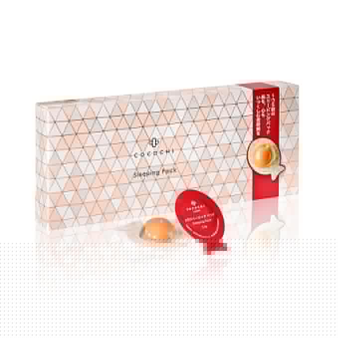 COCOCHI Leave-On AG Sleeping Pack, Anti-Aging Facial Mask for Nighttime Repair, Collagen Support & Deep Moisturizing, Japanese Skin Care with Mini Spatula, 3.5g*5 pk