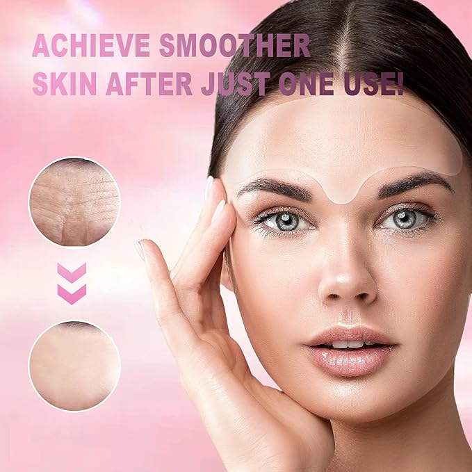 Akissos Forehead Wrinkle Patches Silicone Reusable Forehead Wrinkles Treatment - Overnight Face Tape for Wrinkle, Frown, 11 Lines Wrinkle Patches - Smoothing & Hydrating Non Invasive for Fine Lines