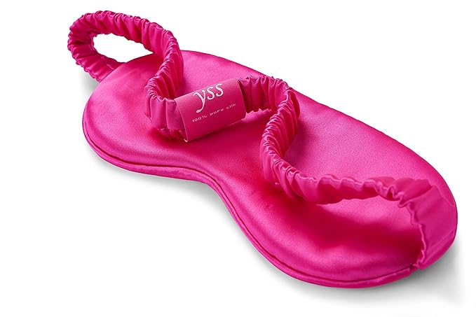 Silk Sleep Mask Light Blocking Luxury 100% Mulberry 19mm Silk Eye Mask Eye Cover Blindfold Ultra Soft Light & Comfy Anti Aging Skin Care with Travel Bag Gift Package