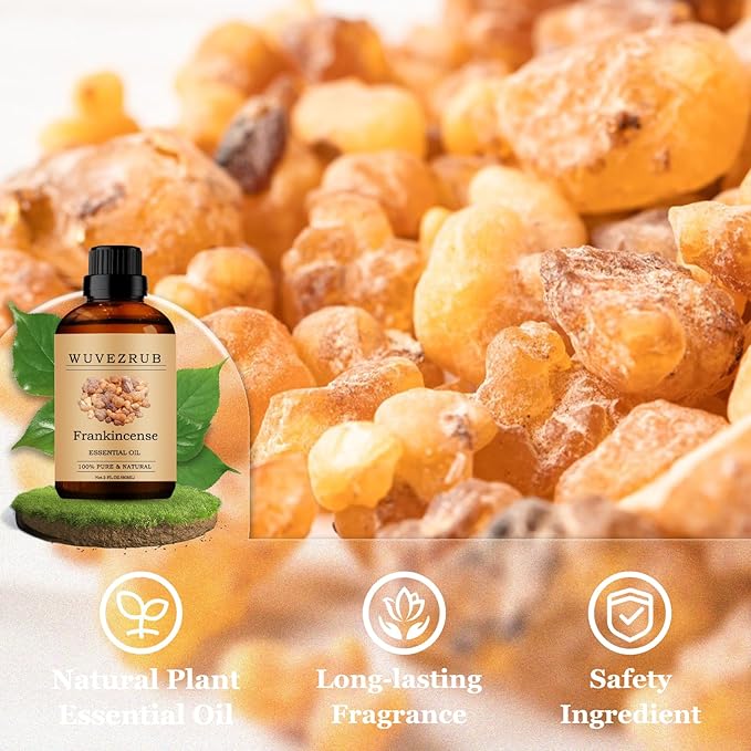 Frankincense Essential Oils 60ML, Pure Frankincense Essential Oil for Aromatherapy Diffuser - 2 Fl Oz