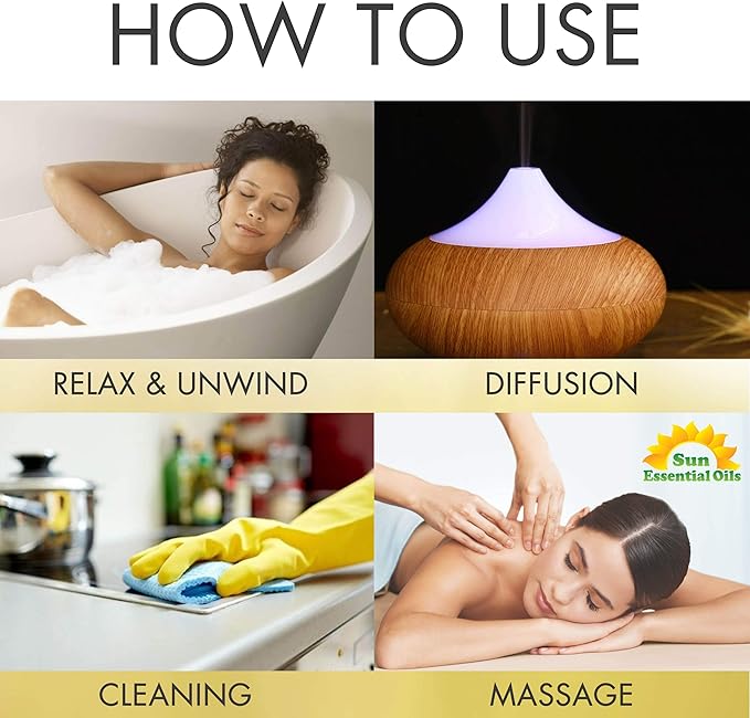 Sun Essential Oils Frankincense Essential Oil (4oz) – Bulk Frankincense Aromatherapy Oil