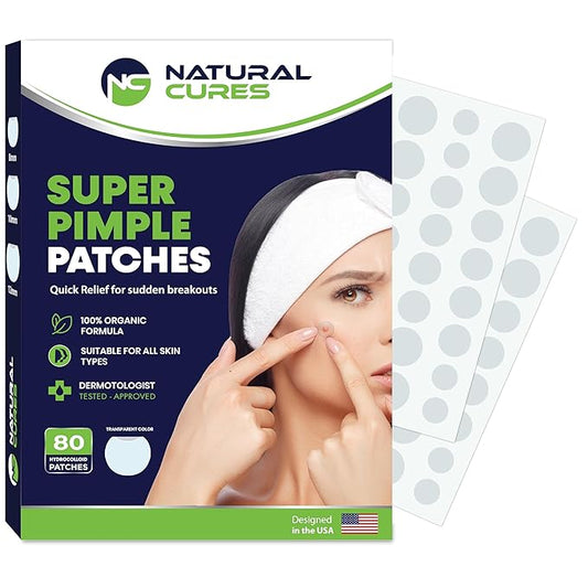 Dot Pimple Patches for Face – Hydrocolloid Acne Patches for Quick Zit Relief And Blemishes, Invisible Spot Stickers That Stay All Night, Gentle for All Skin Types, Oil-Free (80 Count)
