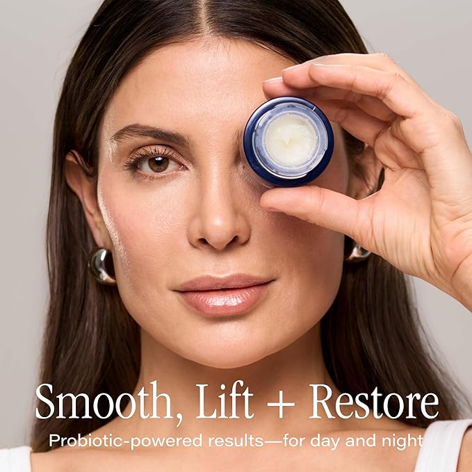 SKINN Age Reset Anhydrous Eye Balm with Probiolift - Firming Overnight Eye Balm Reduces Fine Lines, Wrinkles & Dark Circles - Anti-Aging Night Moisturizer with Probiotics Firms Skin
