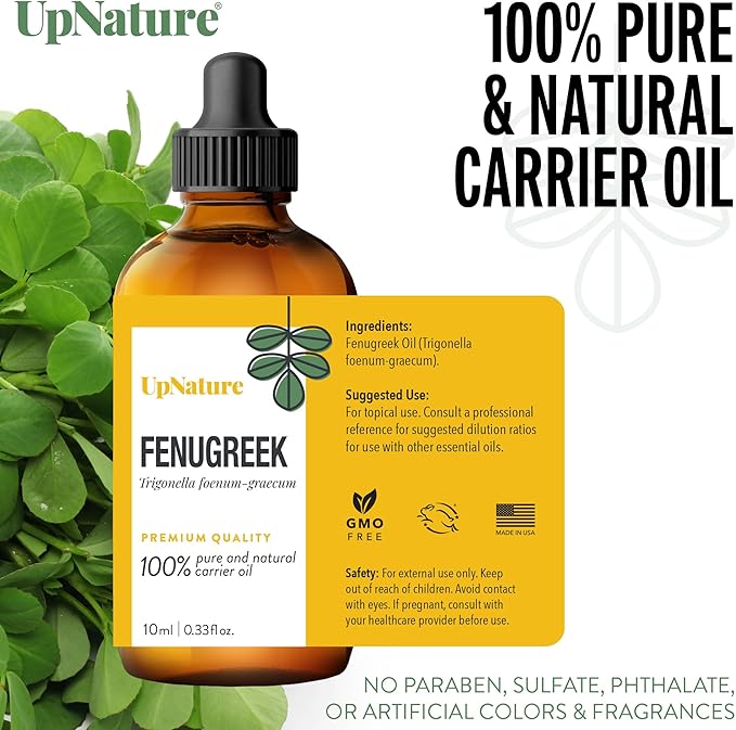 UpNature Fenugreek Oil - 100% Pure Fenugreek Seed Extract Essential Oil, 2oz