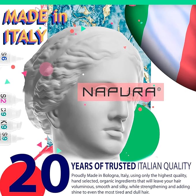 NAPURA S6 Anti Dandruff Shampoo with Tea Tree Oil, 1% Zinc and 1% Salicylic Acid - Natural Itchy Scalp Treatment (6.76 fl oz) for Men and Women