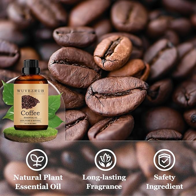 Coffee Essential Oils 120ML, Pure Coffee Essential Oil for Aromatherapy Diffuser - 4 Fl Oz