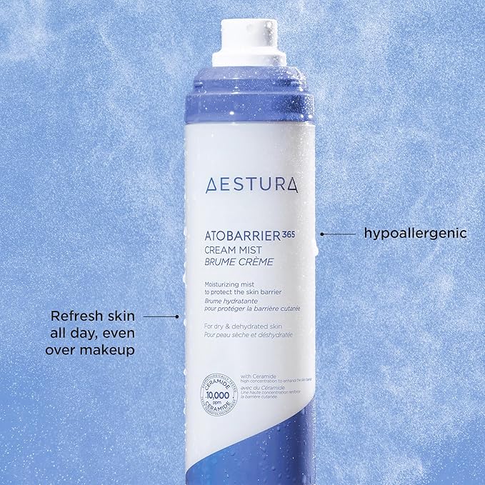 AESTURA ATOBARRIER365 Cream Mist with 10,000ppm Ceramides | Moisture Barrier Support, Ultra-Fine Hydrating Mist, Suitable for Dry Skin, 120ML / 4.06 fl.oz.