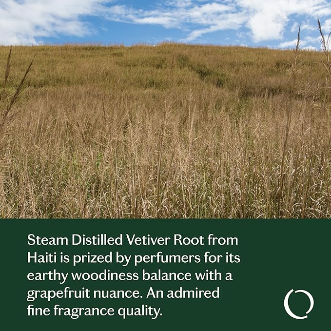 LIVEDROPS 24/7 Balanced Vetiver Essential Oil - Anchoring Scent of Vetiver - Crafted in France - Pure & Natural - Aromatherapy - Dilute in Carrier Oil for The Skin or use in a Diffuser