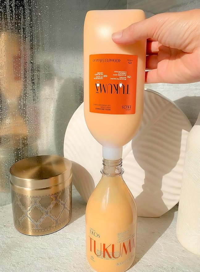 natura - Ekos Tukumã Replenishing Body Lotion Refill - Vegan Skin Care - Moisturize & Improve Skin Texture - Boost Hyaluronic Acid - Brazilian Beauty Secrets - Body Care - 13.5 fl oz (400ml)