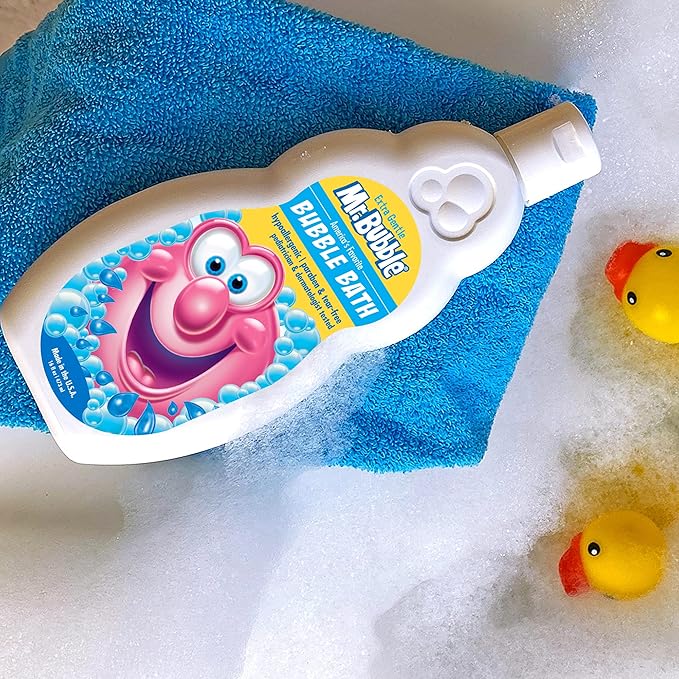 Mr. Bubble Extra Gentle Bubble Bath - Hypoallergenic, Tear Free Bubble Bath Solution Perfect for Sensitive Skin (Pack of 2 Bottles, 16 fl oz Each)