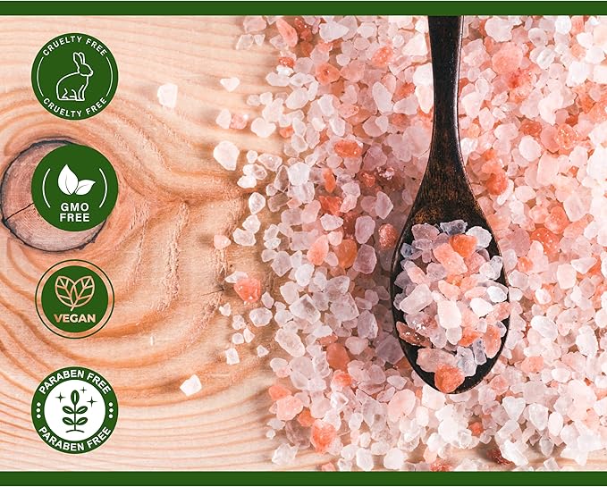 CATMERICA-Pink Himalayan Bath Salt with Eucalyptus and Mint Scent. Perfect for Aromatherapy, Relaxation, Wellness, Muscle Recovery, Body Care. Alternative to Epsom Salt, Magnesium Bath Flakes.