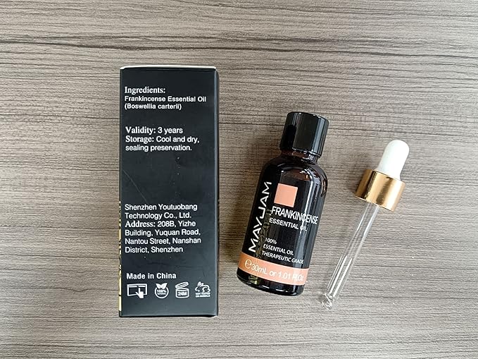 Frankincense Essential Oil 30ML/ 1.01FL.OZ, MAYJAM Pure Aromatherapy Frankincense Oil for Massage, Diffuser, Soap Making, Long Lasting Scents