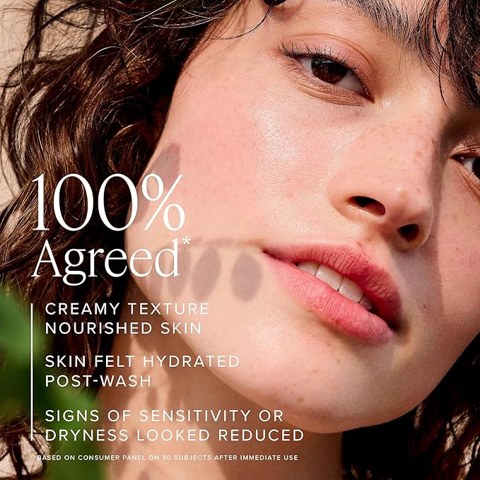 Farmacy Gentle Creamy Face Cleanser - Hydrating Facial Cleanser to Nourish + Help Remove Makeup + Impurities - Enriched with Aloe + Moringa Oil to Soothe, Purify + Refresh Skin (5 fl oz)