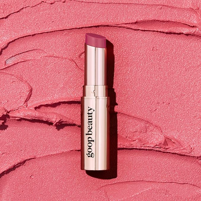 goop Beauty Tinted Lip Balm - Moisturizing, Soothing, Hydrating Lip Balm for Chapped, Cracked & Dry Lips, Nude-Pink Color, 0.16 oz