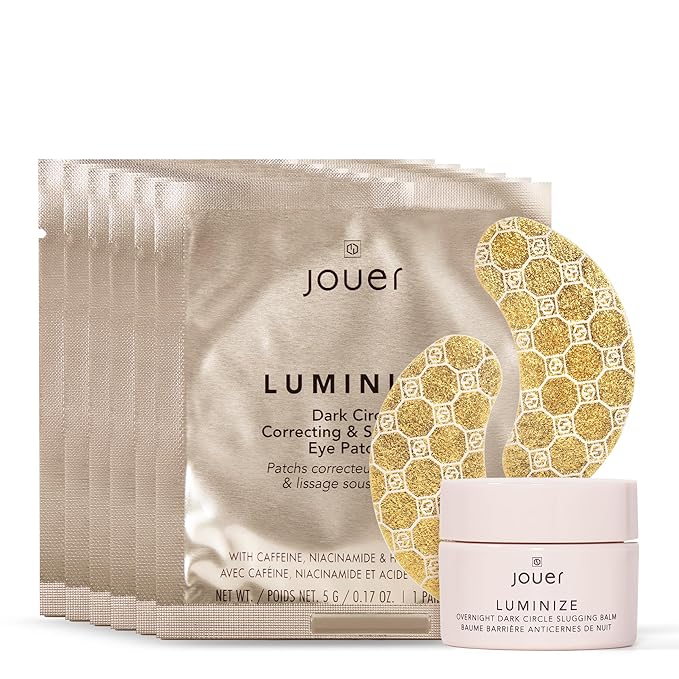 Jouer Luminize Slugging Under Eye Balm and Smoothing Eye Patches Bundle