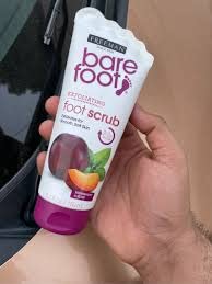 Freeman Bare Foot Exfoliating foot scrub Peppermint and Plum 5.3 oz( Packs of 2)