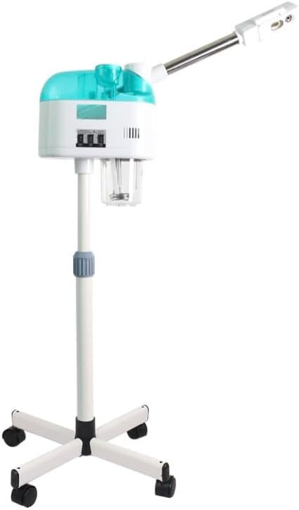 800W Nano Ionic Facial Steamer – Professional Home Spa Face Steamer for Deep Cleansing, Hydration & Sinus Relief | Fast Heating, Auto Shut-Off, Portable & Safe | US/AU Plug (White & Green)