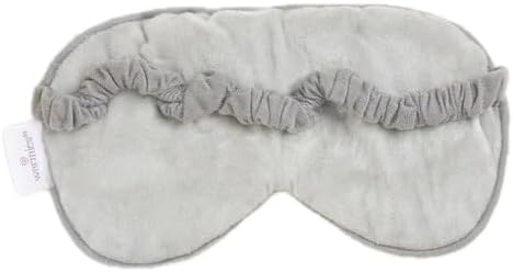 warmies Microwavable Eye Mask for Warmth & Comfort - Heating & Cooling Compress for Calming Relaxation - Weighted & Heated Eye Mask with Scented Lavender for Sleeping - Gray