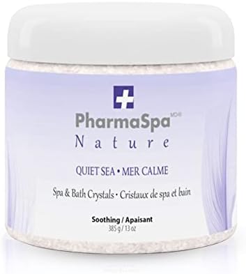 Nature: Spa and Bath Crystals with All-Natural Extracts - 385 g/13 oz – Epsom Bath Salt for Hot Tub Aromatherapy and Relaxation – Gluten Free, Parabens Free, Cruelty Free (Quiet SEA)